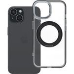 Case For Iphone 15 Frame Circle Stand Compatible With Magsafe Black OEM