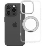 Case For Iphone 15 Pro Frame Circle Stand Compatible With Magsafe Transparent OEM