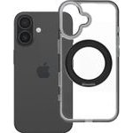 Case For Iphone 16 Frame Circle Stand Compatible With Magsafe Black OEM