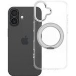 Case For Iphone 16 Frame Circle Stand Compatible With Magsafe Transparent OEM
