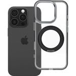 Case For Iphone 16 Pro Frame Circle Stand Compatible With Magsafe Black OEM