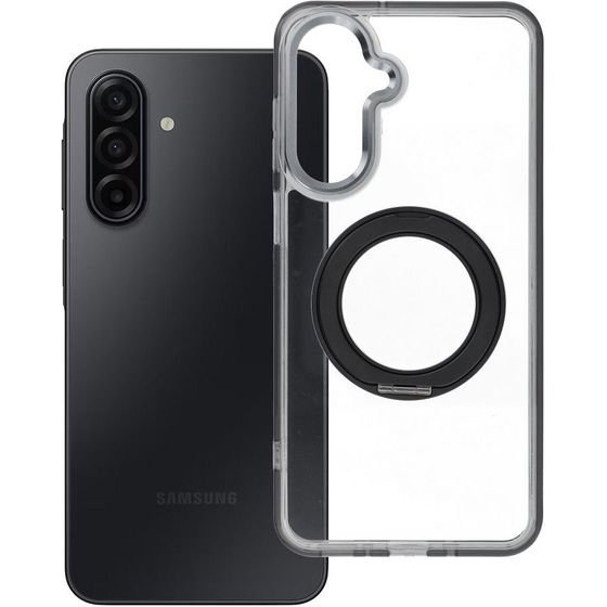 Case For Samsung A17 Frame Circle Stand Compatible With Magsafe Black OEM