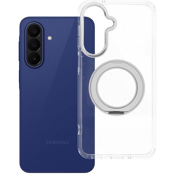 Case For Samsung A27 Frame Circle Stand Compatible With Magsafe Transparent OEM