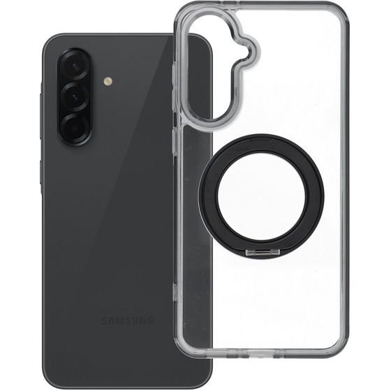 Case For Samsung A36 Frame Circle Stand Compatible With Magsafe Black OEM