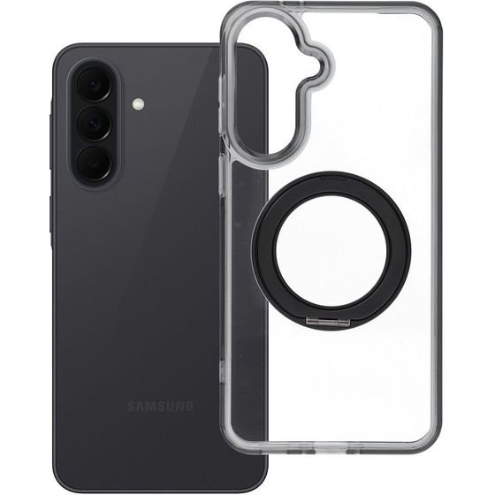 Case For Samsung A37 Frame Circle Stand Compatible With Magsafe Black OEM