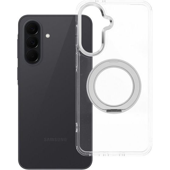 Case For Samsung A37 Frame Circle Stand Compatible With Magsafe Transparent OEM