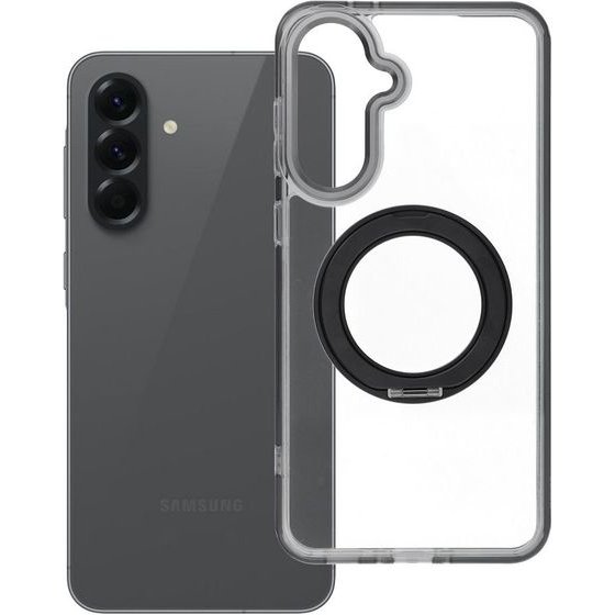 Case For Samsung A56 Frame Circle Stand Compatible With Magsafe Black OEM