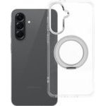Case For Samsung A56 Frame Circle Stand Compatible With Magsafe Transparent OEM