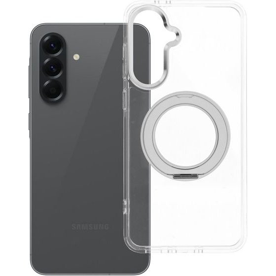 Case For Samsung A56 Frame Circle Stand Compatible With Magsafe Transparent OEM