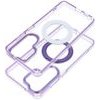 Case For Samsung A57 Frame Circle Stand Compatible With Magsafe Purple OEM