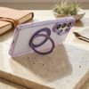 Case For Samsung A57 Frame Circle Stand Compatible With Magsafe Purple OEM