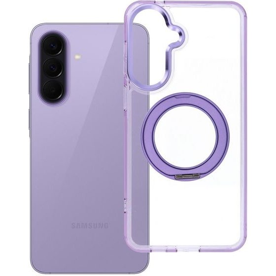 Case For Samsung A57 Frame Circle Stand Compatible With Magsafe Purple OEM