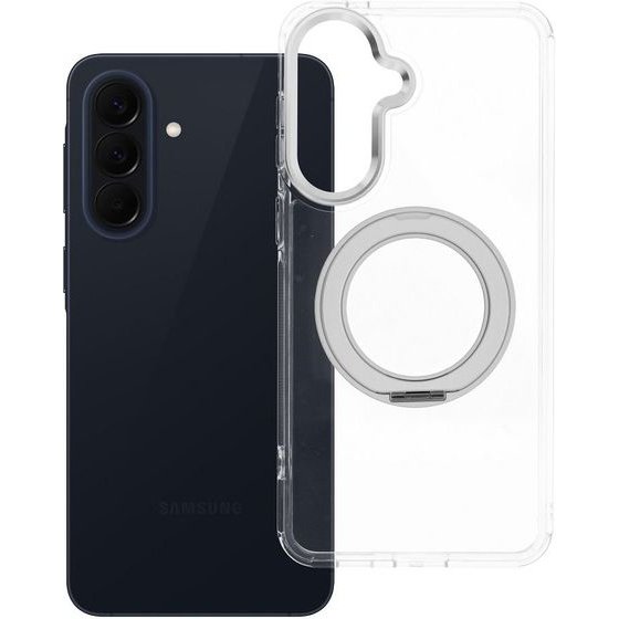 Case For Samsung A57 Frame Circle Stand Compatible With Magsafe Transparent OEM