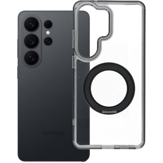 Case For Samsung S26 Ultra Frame Circle Stand Compatible With Magsafe Black OEM