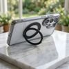 Case For Samsung S26 Ultra Frame Circle Stand Compatible With Magsafe Transparent OEM