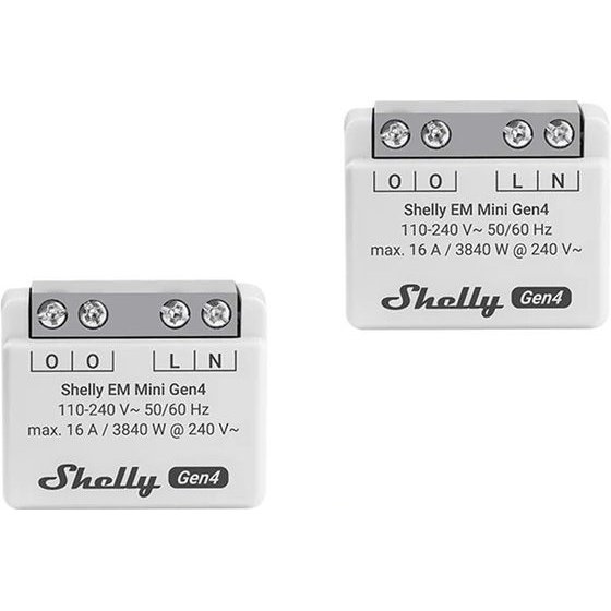 Shelly �������� ��������� Em Mini Gen4, 2 ������� - (Em Mini Gen4 2-pack)