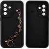 Volte-Tel Silicon Tpu With Strap ���� Samsung A37 5G A376 6.7in Full Camera Protection Black With Black BUTTERFLIES