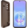 Volte-Tel Silicon Tpu With Strap ���� Samsung A57 5G A576 6.7in Full Camera Protection Brown With White BUTTERFLIES