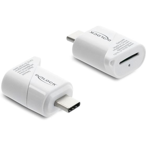 DeLock Card Reader ��� Micro SD, USB-C �������, 5Gbps, ����� - (91427)