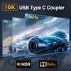 NSP ����������� Type C Female To Type C Female 80GBps 240W 48V 5A Aluminium BLACK