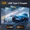 NSP ����������� Type C Female To Type C Female 80GBps 240W 48V 5A Aluminium SILVER