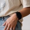 Crong Wave Band - Braided Strap For Apple Watch 38/40/41/42 Mm (black) - (CRG40WAV2BLK)