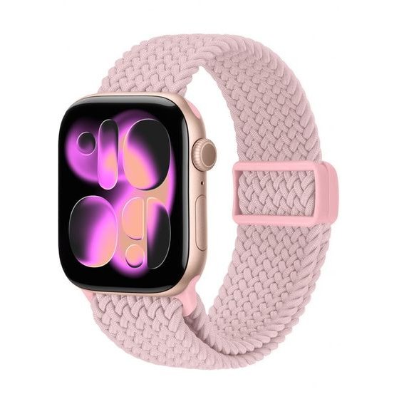Crong Wave Band - Braided Strap For Apple Watch 38/40/41/42 Mm (pink) - (CRG40WAV2PNK)