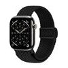 Crong Wave Band - Braided Strap For Apple Watch 44/45/46/49 Mm (black) - (CRG44WAV2BLK)
