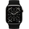 Crong Wave Band - Braided Strap For Apple Watch 44/45/46/49 Mm (black) - (CRG44WAV2BLK)