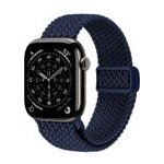 Crong Wave Band - Braided Strap For Apple Watch 44/45/46/49 Mm (Navy blue) - (CRG44WAV2NBL)
