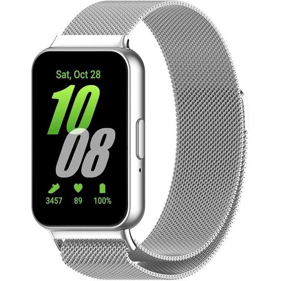 Techsuit - Watchband (W009) - Samsung Galaxy Fit3 - Silver