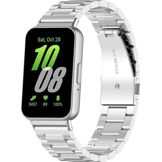 Techsuit - Watchband (W010) - Samsung Galaxy Fit3 - Silver