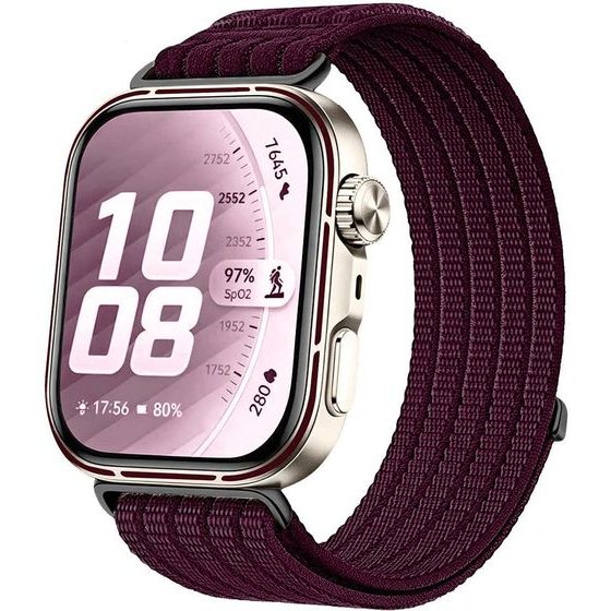 Techsuit - Watchband (W085) - Huawei Watch Fit 5 - Plum Color