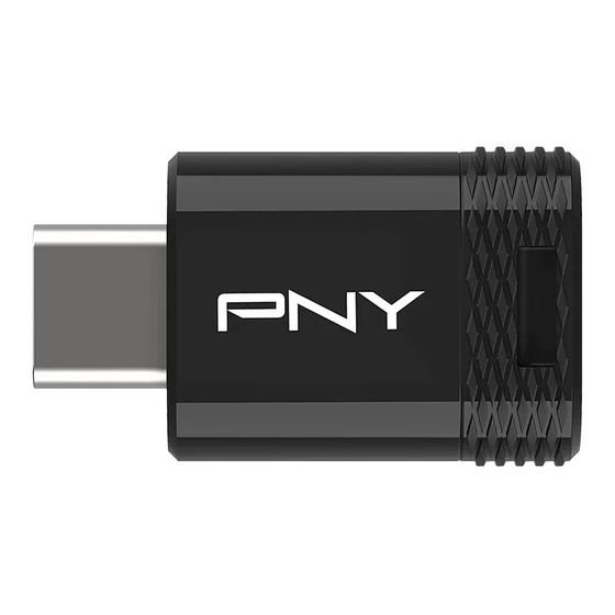 PNY Elite-X Fit Usb Type-C Usb 3.2 Gen 1 Flash Drive 64GB Black - (P-FDI64GEXFITC-GE)