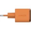 Anker Wall Charger Nano Display, 45W, 3A, 1 x USB-C, Orange - (A121DGO1)
