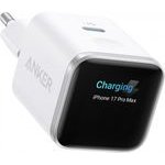 Anker Wall Charger Nano Display, 45W, 3A, 1 x USB-C, White - (A121DG21)