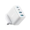 Anker Wall Charger Zolo, 50W, 3A, 2 x USB-A - 2 x USB-C, White