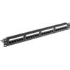 POWERTECH patch panel ��� rack 19''/1U, 24 �����, CAT 6 UTP, ����� - (NETW-0046)