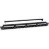 POWERTECH patch panel ��� rack 19''/1U, 24 �����, CAT 6 UTP, ����� - (NETW-0046)