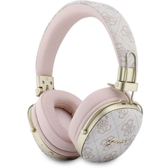 Guess 4G Metal Script Logo Enc Wireless Headphone Pink - (GUBHP72P4SMDP)