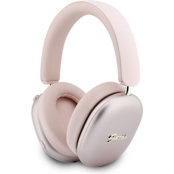 Guess Metallic Script Logo Enc Wireless Headphone Pink - (GUBHP10HMBSP)