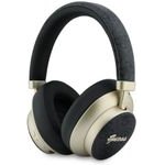 Guess Pu 4G Gold Script Metal Logo Enc Wireless Earphones Black - (GUBHP83P4CSCMK)