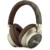 Guess Pu 4G Gold Script Metal Logo Enc Wireless Earphones Brown - (GUBHP83P4CSCMW)