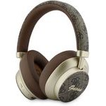 Guess Pu 4G Gold Script Metal Logo Enc Wireless Earphones Brown - (GUBHP83P4CSCMW)