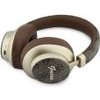Guess Pu 4G Gold Script Metal Logo Enc Wireless Earphones Brown - (GUBHP83P4CSCMW)