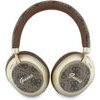 Guess Pu 4G Gold Script Metal Logo Enc Wireless Earphones Brown - (GUBHP83P4CSCMW)