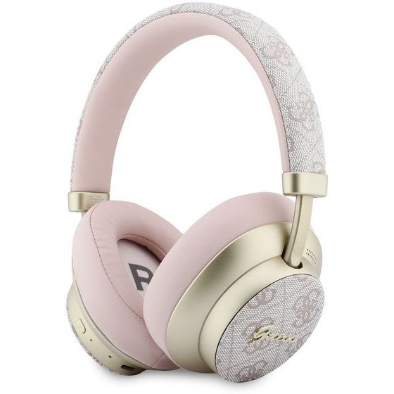Guess Pu 4G Gold Script Metal Logo Enc Wireless Earphones Pink - (GUBHP83P4CSCMP)