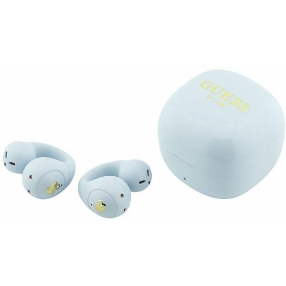 Guess Earphone Tws Script Metal Logo Turquoise - (GUTWSW85LEEQ)