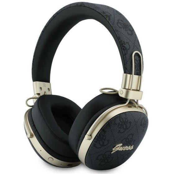 Guess Headphones Bluetooth Enc Metal 4G Script Logo Black - (GUBHP72P4SMDK)