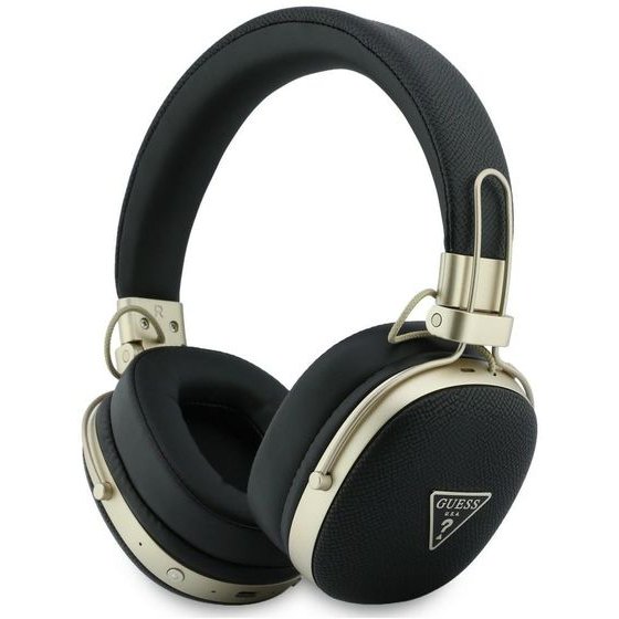 Guess Headphones Bluetooth Enc Metal Grained Triangle Logo Czarny - (GUBHP72PGTCSK)